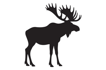 Moose Silhouette Template | Vector Art For Outdoor-Themed Marketing And Logos
