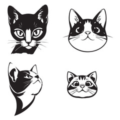 Cat Face Icons - Multi Series