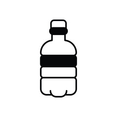 Water Bottle vector icons stock illustration