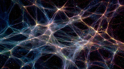 neural networks on a dark background