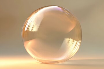 Golden Glass Orb Still Life Studio Shot Reflective Surface Elegant Simplicity Abstract Art Decoration Minimalist Design Contemporary Style