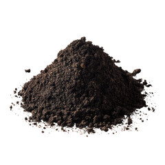 Neat Pile Of Dark Nutrient Rich Potting  isolated on a transparent background