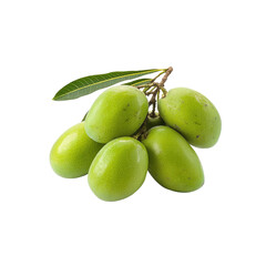 Vg Green Mangoes Cluster Of Unrip  isolated on a transparent background