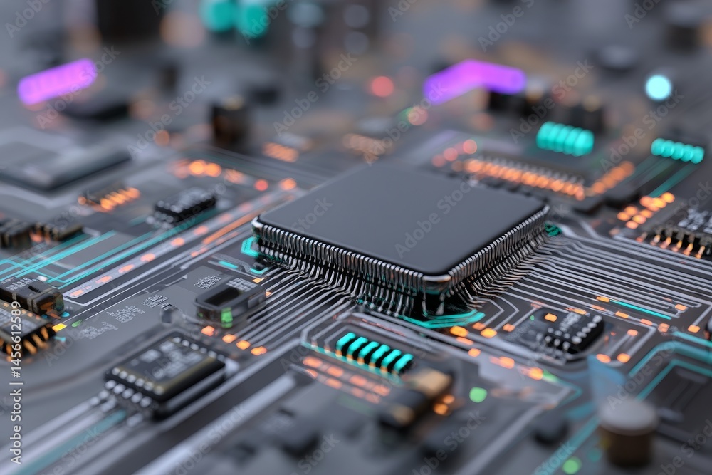 Poster the creation of an abstract circuit cyberspace design relied heavily on generative ai technology
