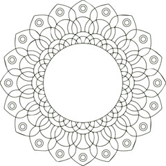 Beautiful flower art and mandala vector design