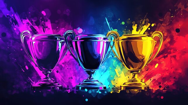 A sleek and stylish sports league tournament poster with vibrant colors.
