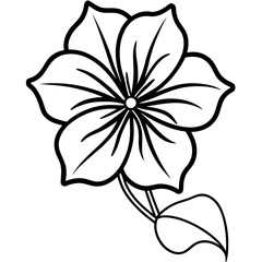 Minimal Nasturtium Vector on White