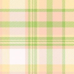Delicate pastel plaid pattern. A seamless texture in pink, green, and yellow. Use for backgrounds, textiles, or graphic designs with a soft, cozy feel.