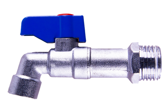 faucet, water valve isolated on white background