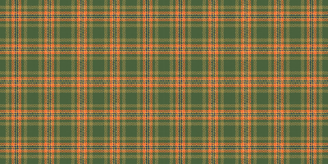 Stroke fabric pattern seamless, cover tartan vector textile. Female texture plaid background check in green and yellow colors.