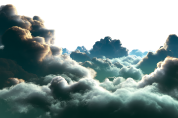 Majestic clouds filling the sky during daylight hours