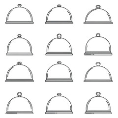 Glass Dome Line Art Illustrations © Vector_Nest