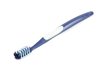 plastic toothbrush isolated from background	