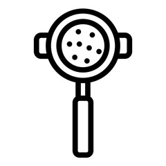Portafilter Vector Line Icon Design