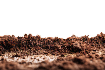 Soft Fertile Loamy Soil With Mix Of Sand  isolated on a transparent background