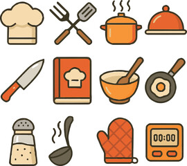 kitchen icons set