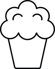 chef hat icon popcorn