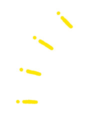 手書きのキラキラ･ひらめき等の表現の装飾 - シンプルでかわいい光のイメージのあしらい素材