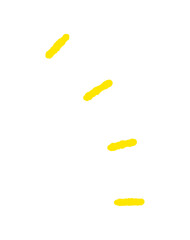 手書きのキラキラ･ひらめき等の表現の装飾 - シンプルでかわいい光のイメージのあしらい素材