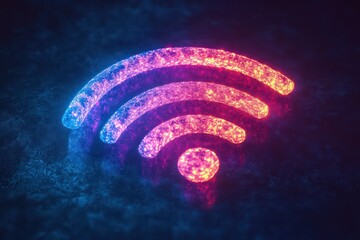 Global wireless network and internet connection concept