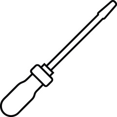 screwdriver on white background