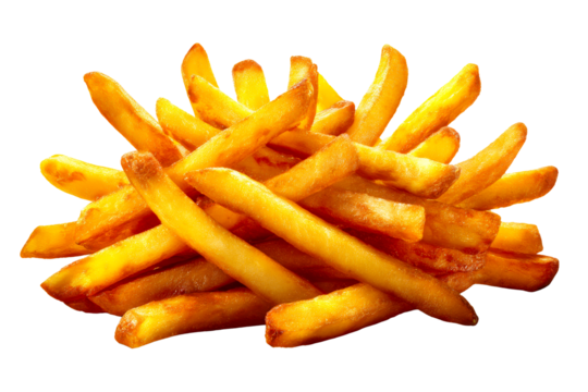 Crispy golden fries served in a deliciously piled arrangement