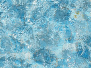 Fondo abstracto,agua en una pequeña piscina con olas y reflejos de luz solar