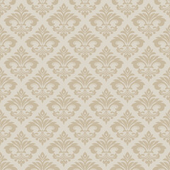 Vector Elegant Damask Seamless Pattern for Wallpaper, Fabric, Branding, Packaging, Invitations, Wedding, Home Decor Design.
