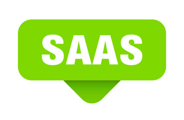 saas sticker. saas sign on transparent background