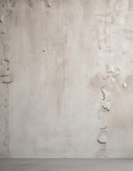 Fototapeta premium Rough, textured white concrete wall A rustic plaster backdrop , monochrome, minimalist, old