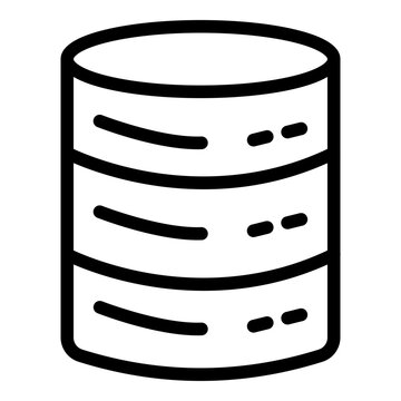 Database Vector Line Icon Design
