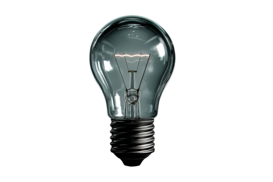 Unique light bulb with transparent design for modern decor