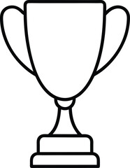 gold cup isolated on white background