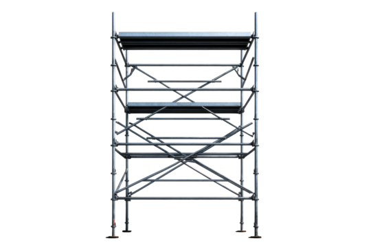 Scaffolding structure for construction projects at various heights