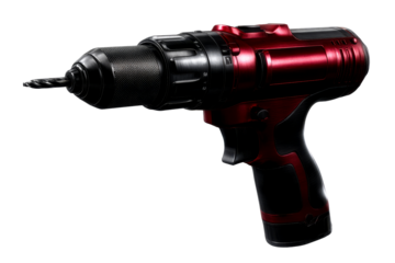 Cordless drill with red accents for home improvement tasks