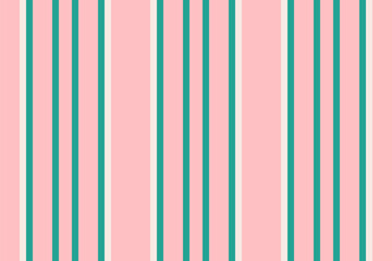 Srint stripe textile fabric, editable background pattern texture. Wool lines vertical vector seamless in light and teal colors.