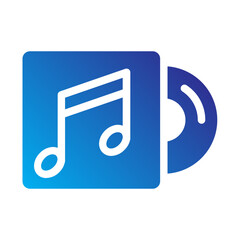 Music disc icon symbolizing multimedia integration or audio files.