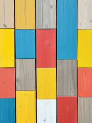 colorful wooden wall