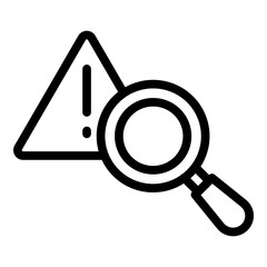 Identify Vector Line Icon Design