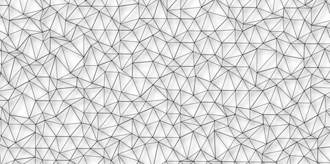 Obraz premium Abstract of simple gray line triangle pattern geometric background .white background creative and geometric shape with white luxury pattern .Gray and white geometric background with low poly triangle