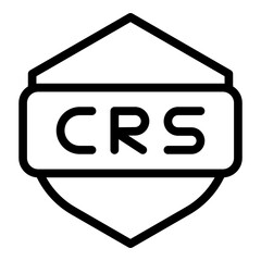 Crs Vector Line Icon Design