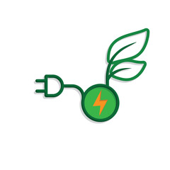 sustainable icon. green energy vector. reuse, recycle, net zero, green energy, eco-friendly concept. Mixed design style