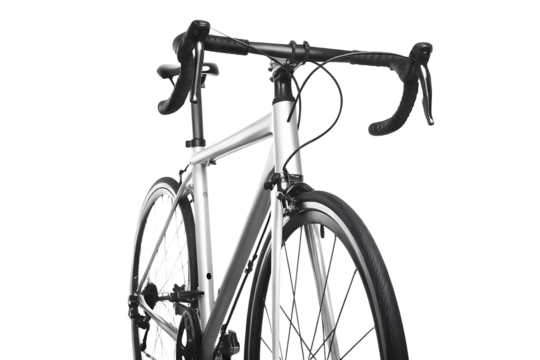 Monochrome bike isolated on white background PNG