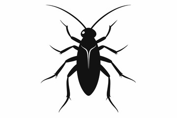 caddisfly sihouette black vector