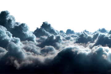 Cloud formation with a bright sky during daytime