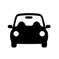 Obraz premium Black_Car_Icon_Vehicle_Automobile_Symbol