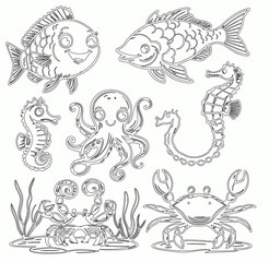 Fototapeta premium coloring page for baby
