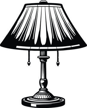 recommend clip art: Table lamp silhouette, table lamps black silhouette,table lamp vector,  vector illustration 