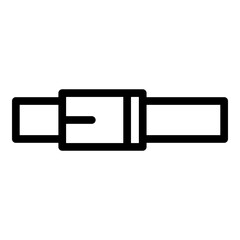 Skeleton Belts Vector Line Icon Design