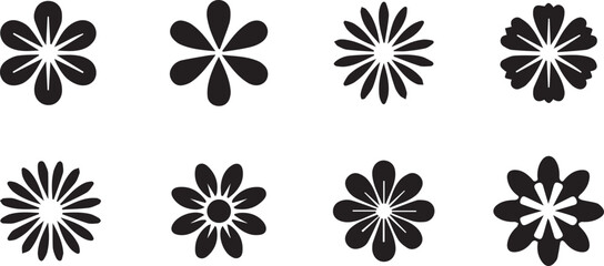 flower illustration vector, floral drawing, blooming flower artwork